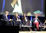 "Sur le sol vivant, nous sommes au balbutiement des connaissances", indique Sébastien Windsor (Chambres d'agriculture), avec Jérôme Mousset (Ademe), Sonia de La Provôté (Fnau) et Pascal Allizard (ancien sénateur).
