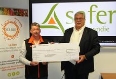 Jean-Michel Hamel (Solaal Normandie) et Pascal Férey (Safer de Normandie).