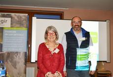 Mireille Lamy Cadiou et Xavier Larchevêque, respectivement présidente de Réagir 27-76 et directeur de l'association.