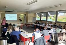 Participants et intervenant réunis lors de la première journée de formation ovine du GDMA 76.