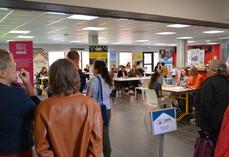 4e édition du Job dating agroalimentaire à Yvetot : 15 entreprises, 8 partenaires institutionnels et 75 candidats à l'emploi ont répondu présents.
