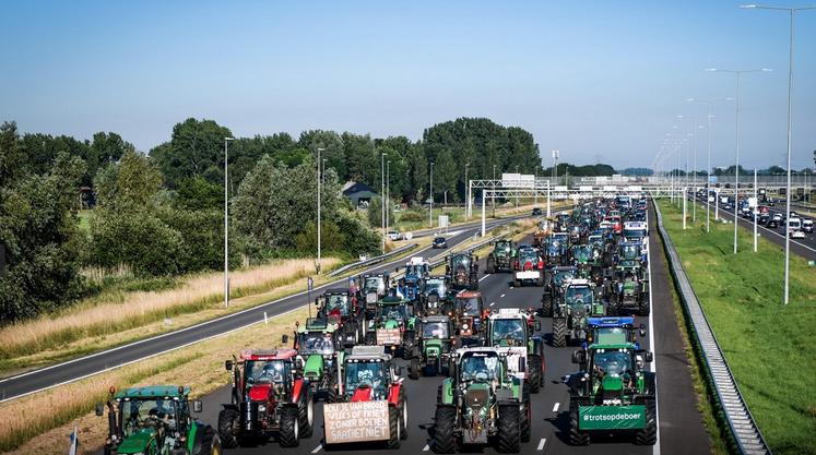 Manifestation des agriculteurs aux Pays-Bas