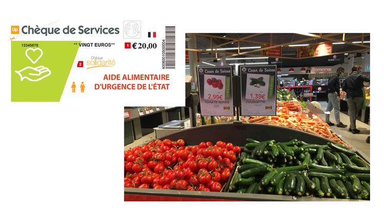 Illustration cheque alimentaire