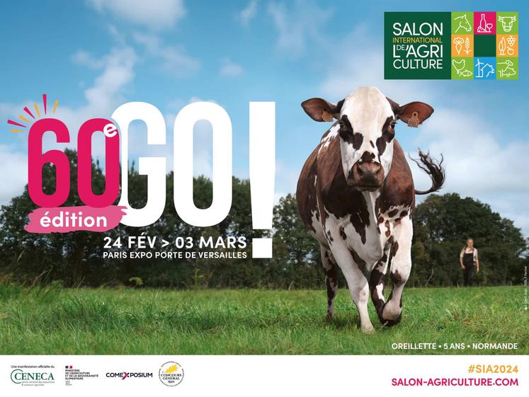 Illustration de l'affiche du Salon international de l'agriculture de 2024.