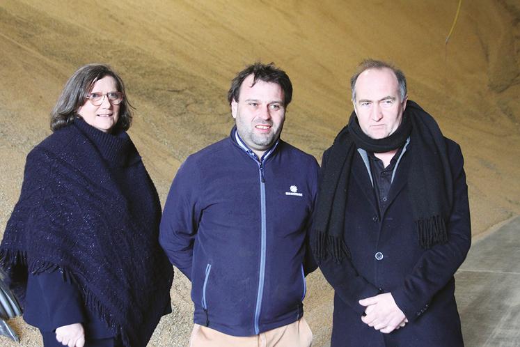 Anne-Marie Denis, Amaury Levesque et Bruno Ledru ont alerté sur la dégradation de la situation des producteurs de céréales.