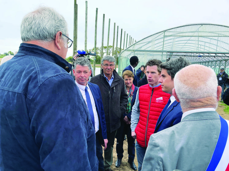 Les responsables agricoles départementaux FDSEA-JA ont échangé avec Gabriel Attal sur les problématiques et enjeux des filières.