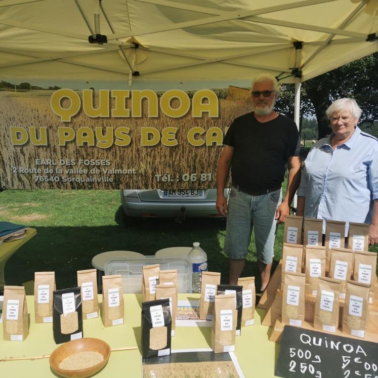 Jean-Luc Noël et sa sœur vendent leur quinoa directement au producteur.