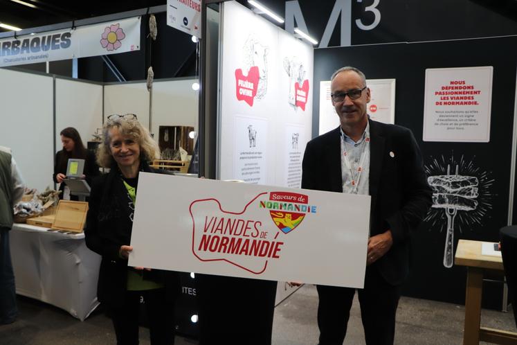 Saveurs de Normandie et Interbev Normandie ont profité de l'événement pour inaugurer la marque Viandes de Normandie.