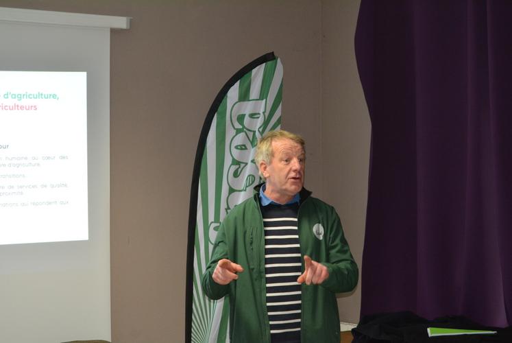 Luc Smessaert, vice-président de la FNSEA, a affiché sa détermination pour concrétiser tous les acquis obtenus.