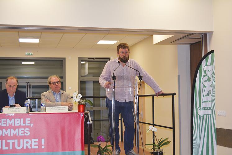 Charles Vimbert, président du SEA Pointe de Caux, a souligné les forces et faiblesses de son territoire agricole.