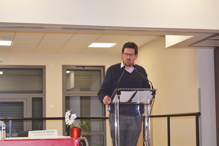 Stéphane Donckèle, secrétaire général de la FNSEA 76, a présenté le rapport d’activité de la fédération.