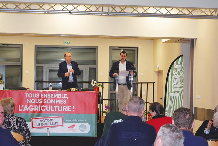 Jérôme Malandain, président de JA 76, a rappelé les axes de travail du syndicat jeunes.