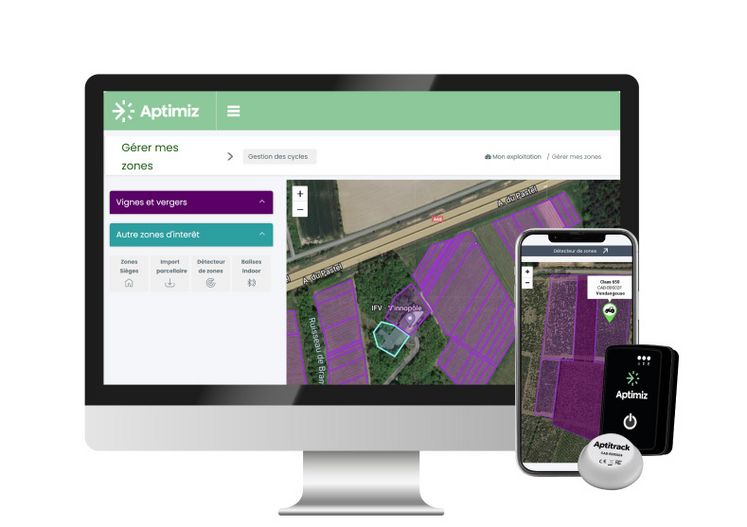 Vous pouvez accéder à Aptimiz depuis votre ordinateur et depuis votre smartphone.
