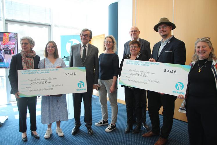 Les associations Agoraé rouennaise et havraise ont chacune reçu 5 322 euros de la part des élus départementaux.