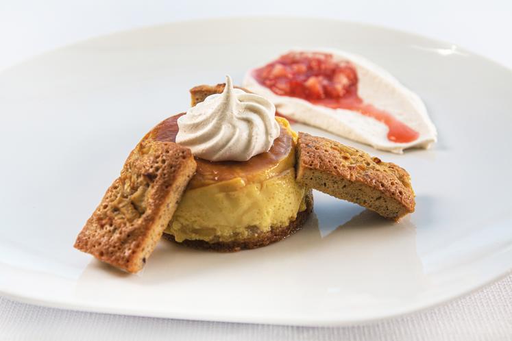 Création culinaire de Julien Levergneux. Assiette de présentation réalisée lors du concours.