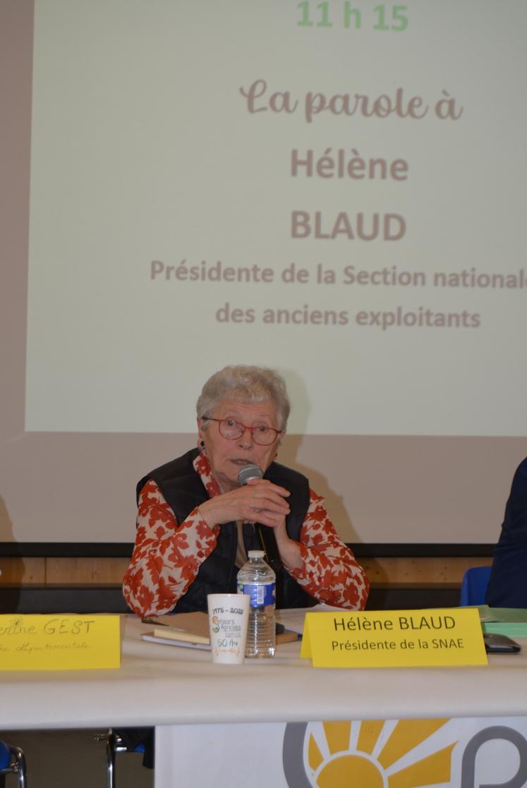 Hélène Blaud, président de la section nationale des anciens exploitants de la FNSEA