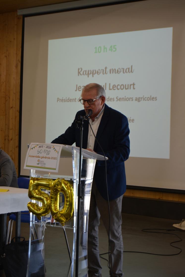 Jean-Paul Lecourt, président de la section, appelle les futurs retraités à rejoindre la section.