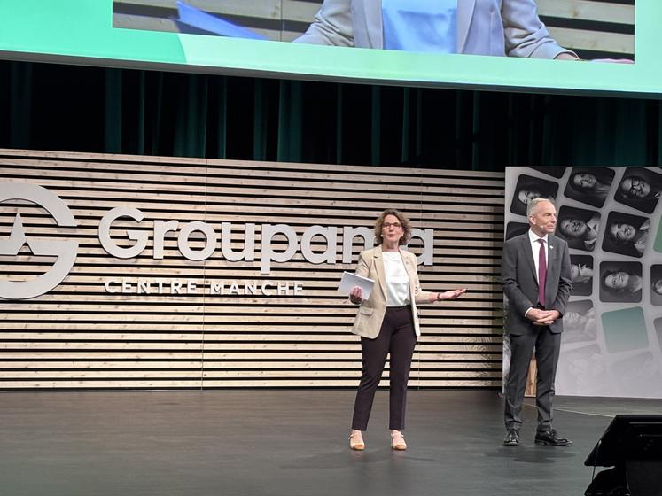 Sylvie Le Dilly, présidente, et Pascal Loiseau, directeur de Groupama Centre Manche, ont dressé un bilan positif de l'année 2024.