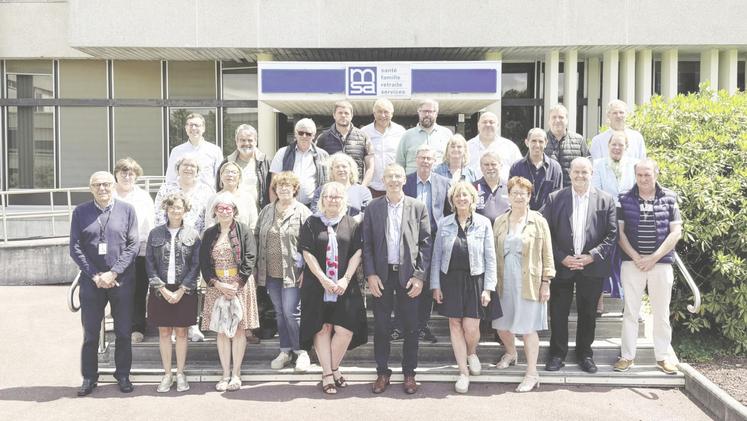 Les membres du nouveau conseil d'administration de la MSA.