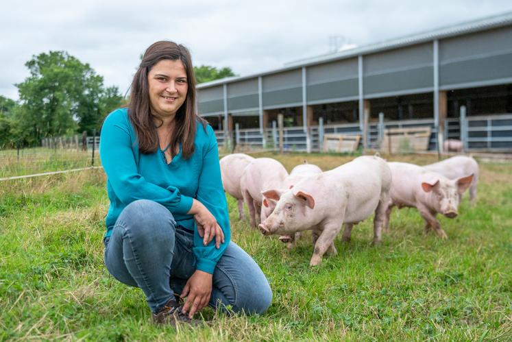 Laura Behotas, 31 ans, agricultrice dans l'Eure, est finaliste dans la catégorie installation.