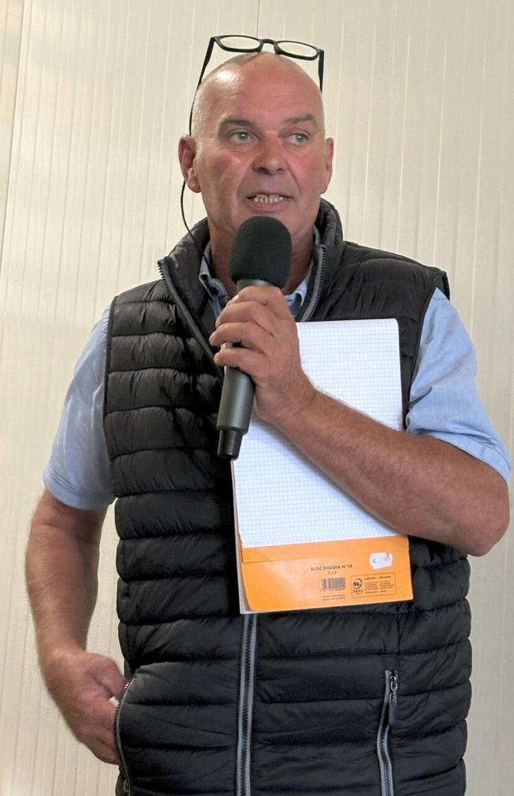 Le nouveau président du Syndicat des éleveurs charolais de Seine-Maritime, Alexandre Jourdain. 