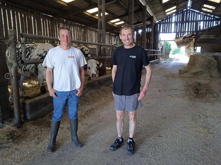 De g. à d. : Emmanuel Lemarie et Patrick Goguet.