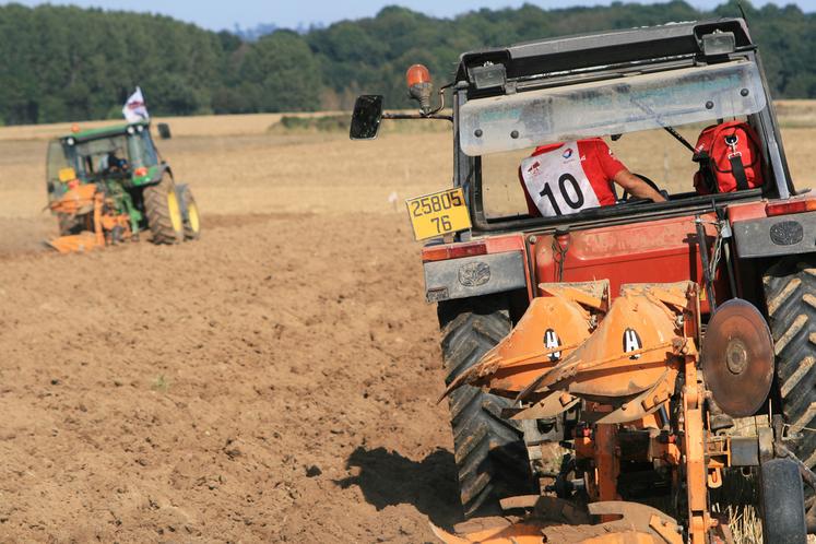 Des sillons parfaits, réguliers, avec une ouverture parfaitement rectiligne… Chaque concurrent devra travailler avec la plus grande précision sa parcelle trapézoïdale de 100 mètres de long.