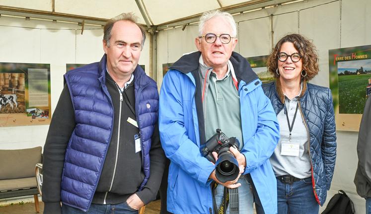 Dominique Hervé, l’un des photographes de l’exposition Terre des Hommes sur le stand FNSEA 76-AS 76.
