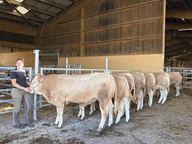 Cécile Corruble : « Ces animaux sont amenés à faire de bons veaux chez nos collègues éleveurs ».