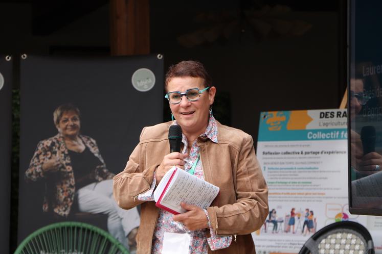 Laurence Lubrun, présidente de la commission entreprises des Chambres, a rappelé l'importance de la "formation dans l'ouverture de la voie agricole pour les femmes et de l'engagement dans les causes et instances. [...] Il faut qu'on prenne notre envol, qu'on ose !"