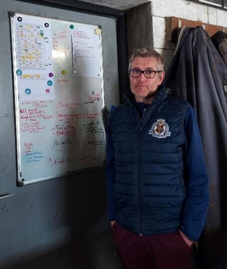 Bertrand Le Beller, cogérant de l'écurie d'Embelli, et manageur de cinq salariés.
