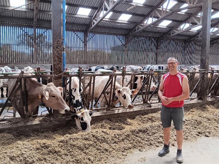 Nicolas Lunel, agriculteur dans le Calvados.