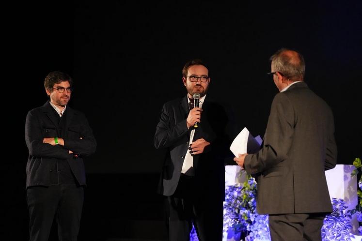 Alexandre Rassaërt (au centre) a présenté les ambitions du Domaine d'Harcourt.