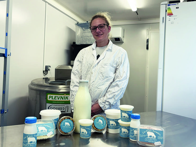 Cécile Vauchel a fait le choix de la pasteurisation du lait pour que tout le monde puisse consommer sans risque.