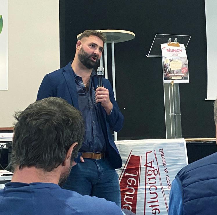 Loïc Scalabrino, éleveur laitier dans le Doubs, a témoigné car, dans sa zone, il est touché par la vaccination obligatoire.