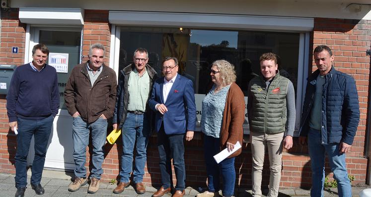 Les responsables de la FNSEA 76 et de JA 76 rencontrent régulièrement les députés.