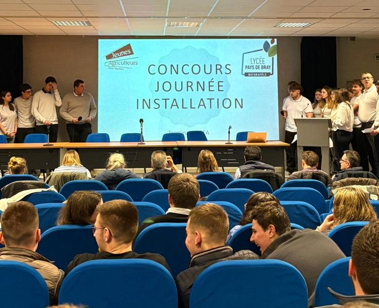 Présentation de JA et de l'installation par Antoine Lasnon, vice-président des JA 76.