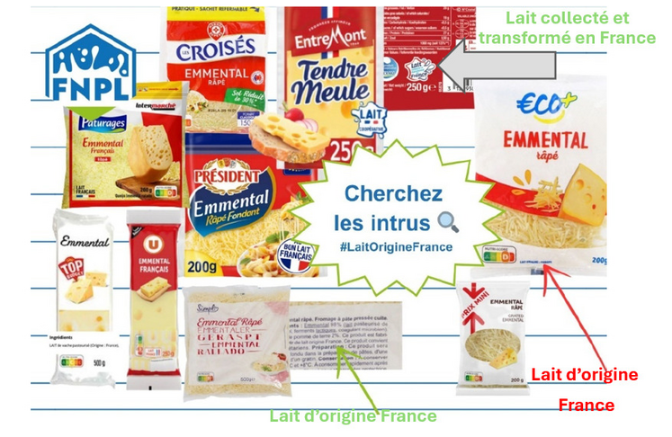 La FNPL défend l'usage du logo Syndilait "Collecté et transformé en France" sur tous les produits transformés.