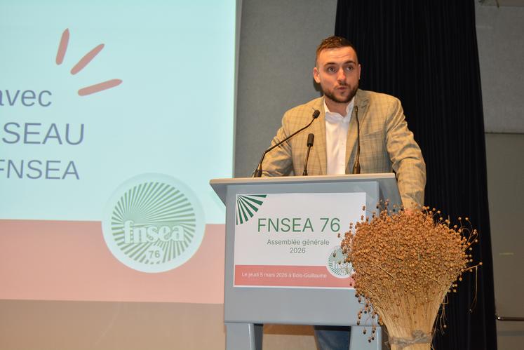 Justin Lemaitre, secrétaire général de JA 76. 