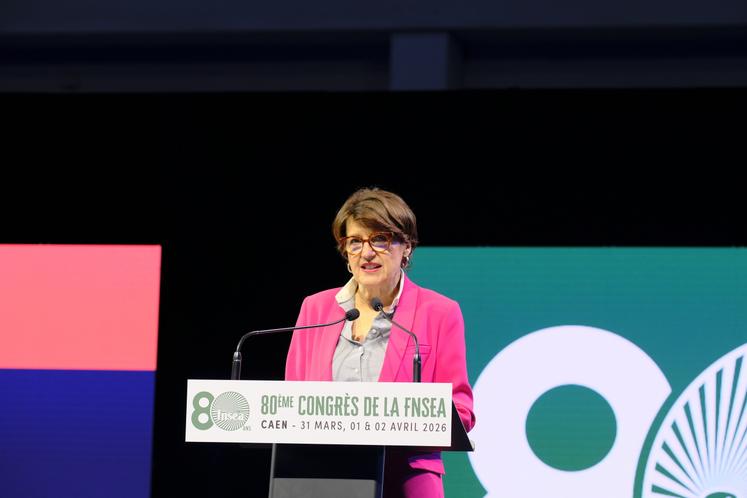 Prise de parole d'Annie Genevard, ministre de l'Agriculture.