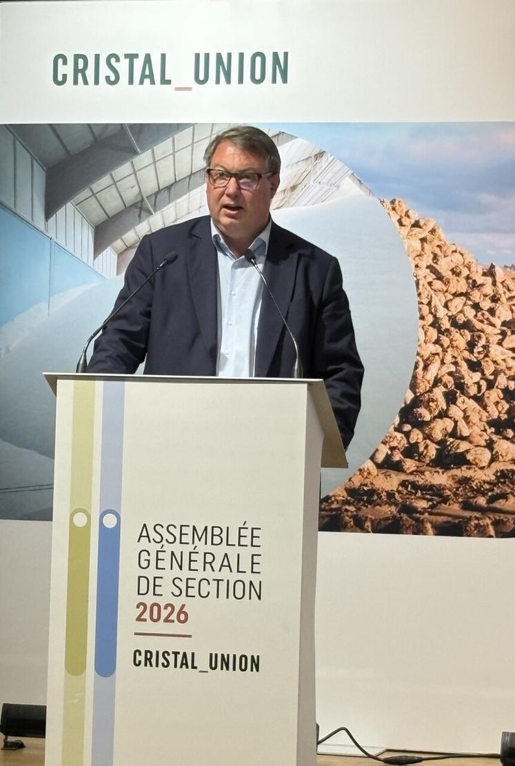 Xavier Astolfi, directeur général de Cristal Union.