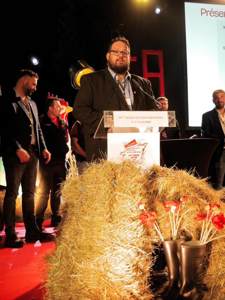 Jocelyn Dubost, président des Jeunes agriculteurs.