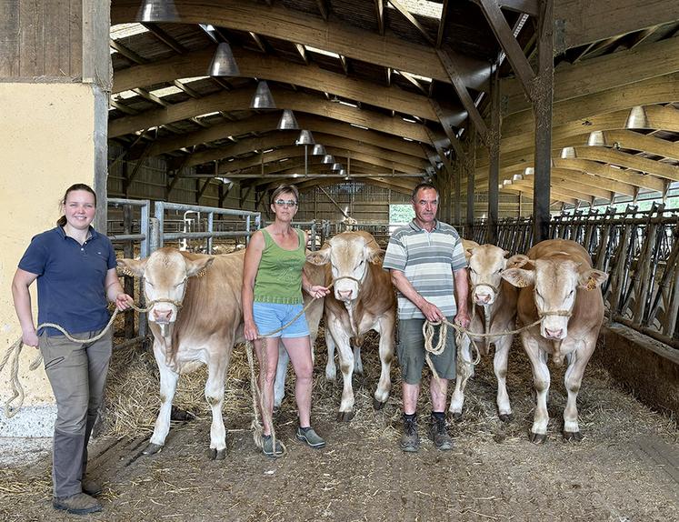 La famille corruble et ses blonde d’aquitaine.