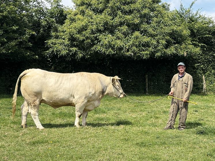 Sébastien Quibeuf avec Victoire.