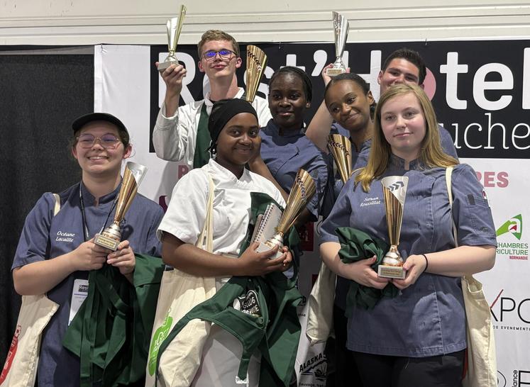 Les jeunes participants du challenge Bien manger en Normandie repartent avec une belle expérience.