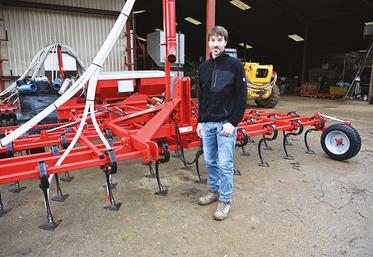 À la tête d’Agri-structures, Dorian Blot est agriculteur dans le sud de l’Essonne. En plus de son exploitation, il conçoit et fabrique du matériel agricole.