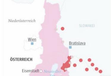 Répartition des foyers de fièvre aphteuse en Slovaquie et Hongrie (avril 2025).