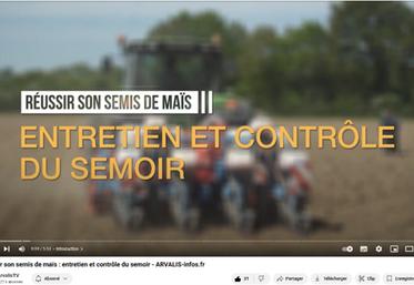 Cette vidéo disponible sur YouTube rappelle les fondamentaux : "Réussir son semis de maïs : entretien et contrôle du semoir - ARVALIS-infos.fr".