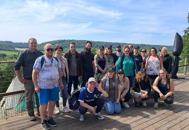 Journée de convivialité entre agents de remplacement et membres élus du SR 76 au Parc canadien de Muchedent.