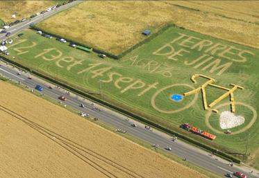 Fresque réalisée par les JA de Boos-Buchy en partenariat avec des membres de la FNSEA 76.